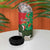 Personalised New Zealand Tuatara Christmas 4 in 1 Can Cooler Tumbler Meri Kirihimete Aotearoa Maori Mix Pohutukawa