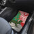 Personalised New Zealand Tuatara Christmas Car Mats Meri Kirihimete Aotearoa Maori Mix Pohutukawa