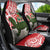 Personalised New Zealand Tuatara Christmas Car Seat Cover Meri Kirihimete Aotearoa Maori Mix Pohutukawa