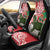 Personalised New Zealand Tuatara Christmas Car Seat Cover Meri Kirihimete Aotearoa Maori Mix Pohutukawa