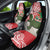 Personalised New Zealand Tuatara Christmas Car Seat Cover Meri Kirihimete Aotearoa Maori Mix Pohutukawa