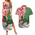 Personalised New Zealand Tuatara Christmas Couples Matching Summer Maxi Dress and Hawaiian Shirt Meri Kirihimete Aotearoa Maori Mix Pohutukawa