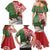 Personalised New Zealand Tuatara Christmas Family Matching Mermaid Dress and Hawaiian Shirt Meri Kirihimete Aotearoa Maori Mix Pohutukawa