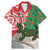 Personalised New Zealand Tuatara Christmas Family Matching Mermaid Dress and Hawaiian Shirt Meri Kirihimete Aotearoa Maori Mix Pohutukawa