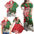 Personalised New Zealand Tuatara Christmas Family Matching Off Shoulder Maxi Dress and Hawaiian Shirt Meri Kirihimete Aotearoa Maori Mix Pohutukawa