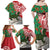 Personalised New Zealand Tuatara Christmas Family Matching Off Shoulder Maxi Dress and Hawaiian Shirt Meri Kirihimete Aotearoa Maori Mix Pohutukawa