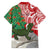 Personalised New Zealand Tuatara Christmas Family Matching Short Sleeve Bodycon Dress and Hawaiian Shirt Meri Kirihimete Aotearoa Maori Mix Pohutukawa