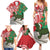 Personalised New Zealand Tuatara Christmas Family Matching Summer Maxi Dress and Hawaiian Shirt Meri Kirihimete Aotearoa Maori Mix Pohutukawa