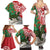 Personalised New Zealand Tuatara Christmas Family Matching Summer Maxi Dress and Hawaiian Shirt Meri Kirihimete Aotearoa Maori Mix Pohutukawa