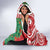 Personalised New Zealand Tuatara Christmas Hooded Blanket Meri Kirihimete Aotearoa Maori Mix Pohutukawa