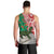 Personalised New Zealand Tuatara Christmas Men Tank Top Meri Kirihimete Aotearoa Maori Mix Pohutukawa