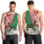 Personalised New Zealand Tuatara Christmas Men Tank Top Meri Kirihimete Aotearoa Maori Mix Pohutukawa