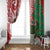 Personalised New Zealand Tuatara Christmas Window Curtain Meri Kirihimete Aotearoa Maori Mix Pohutukawa