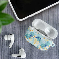 Pastel Cyan Tropical Hawaii AirPods Case Seamless Monstera Plumeria Hawaiian Pattern LT14 - Polynesian Pride