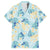 Pastel Cyan Tropical Hawaii Family Matching Off The Shoulder Long Sleeve Dress and Hawaiian Shirt Seamless Monstera Plumeria Hawaiian Pattern - Polynesian Pride