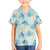 Pastel Cyan Tropical Hawaii Family Matching Off The Shoulder Long Sleeve Dress and Hawaiian Shirt Seamless Monstera Plumeria Hawaiian Pattern - Polynesian Pride