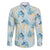 Pastel Cyan Tropical Hawaii Family Matching Puletasi and Hawaiian Shirt Seamless Monstera Plumeria Hawaiian Pattern - Polynesian Pride