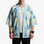 Pastel Cyan Tropical Hawaii Kimono Seamless Monstera Plumeria Hawaiian Pattern - Polynesian Pride