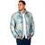 Pastel Cyan Tropical Hawaii Padded Jacket Seamless Monstera Plumeria Hawaiian Pattern - Polynesian Pride
