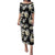 Black Tropical Hawaii Family Matching Puletasi and Hawaiian Shirt Seamless Monstera Plumeria Hawaiian Pattern - Polynesian Pride