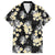 Black Tropical Hawaii Family Matching Short Sleeve Bodycon Dress and Hawaiian Shirt Seamless Monstera Plumeria Hawaiian Pattern - Polynesian Pride