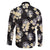 Black Tropical Hawaii Family Matching Short Sleeve Bodycon Dress and Hawaiian Shirt Seamless Monstera Plumeria Hawaiian Pattern - Polynesian Pride