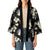 Black Tropical Hawaii Kimono Seamless Monstera Plumeria Hawaiian Pattern - Polynesian Pride