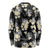 Black Tropical Hawaii Long Sleeve Shirt Seamless Monstera Plumeria Hawaiian Pattern - Polynesian Pride