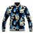 Blue Tropical Hawaii Baseball Jacket Seamless Monstera Plumeria Hawaiian Pattern - Polynesian Pride