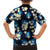 Blue Tropical Hawaii Family Matching Long Sleeve Bodycon Dress and Hawaiian Shirt Seamless Monstera Plumeria Hawaiian Pattern - Polynesian Pride