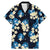 Blue Tropical Hawaii Family Matching Mermaid Dress and Hawaiian Shirt Seamless Monstera Plumeria Hawaiian Pattern - Polynesian Pride
