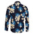 Blue Tropical Hawaii Family Matching Off Shoulder Short Dress and Hawaiian Shirt Seamless Monstera Plumeria Hawaiian Pattern - Polynesian Pride
