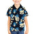 Blue Tropical Hawaii Family Matching Off Shoulder Short Dress and Hawaiian Shirt Seamless Monstera Plumeria Hawaiian Pattern - Polynesian Pride