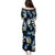 Blue Tropical Hawaii Family Matching Puletasi and Hawaiian Shirt Seamless Monstera Plumeria Hawaiian Pattern - Polynesian Pride