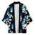 Blue Tropical Hawaii Kimono Seamless Monstera Plumeria Hawaiian Pattern - Polynesian Pride