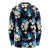 Blue Tropical Hawaii Long Sleeve Shirt Seamless Monstera Plumeria Hawaiian Pattern - Polynesian Pride