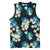 Dark Cyan Tropical Hawaii Basketball Jersey Seamless Monstera Plumeria Hawaiian Pattern - Polynesian Pride