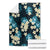 Dark Cyan Tropical Hawaii Blanket Seamless Monstera Plumeria Hawaiian Pattern - Polynesian Pride