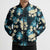 Dark Cyan Tropical Hawaii Bomber Puffer Jacket Seamless Monstera Plumeria Hawaiian Pattern - Polynesian Pride