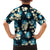 Dark Cyan Tropical Hawaii Family Matching Off The Shoulder Long Sleeve Dress and Hawaiian Shirt Seamless Monstera Plumeria Hawaiian Pattern - Polynesian Pride