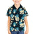 Dark Cyan Tropical Hawaii Family Matching Off The Shoulder Long Sleeve Dress and Hawaiian Shirt Seamless Monstera Plumeria Hawaiian Pattern - Polynesian Pride