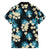 Dark Cyan Tropical Hawaii Family Matching Off Shoulder Short Dress and Hawaiian Shirt Seamless Monstera Plumeria Hawaiian Pattern - Polynesian Pride