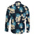 Dark Cyan Tropical Hawaii Family Matching Off Shoulder Short Dress and Hawaiian Shirt Seamless Monstera Plumeria Hawaiian Pattern - Polynesian Pride