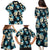 Dark Cyan Tropical Hawaii Family Matching Puletasi and Hawaiian Shirt Seamless Monstera Plumeria Hawaiian Pattern - Polynesian Pride