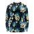 Dark Cyan Tropical Hawaii Long Sleeve Shirt Seamless Monstera Plumeria Hawaiian Pattern - Polynesian Pride