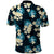 Dark Cyan Tropical Hawaii Polo Shirt Seamless Monstera Plumeria Hawaiian Pattern - Polynesian Pride