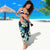 Dark Cyan Tropical Hawaii Sarong Seamless Monstera Plumeria Hawaiian Pattern - Polynesian Pride