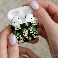 Green Tropical Hawaii AirPods Case Seamless Monstera Plumeria Hawaiian Pattern LT14 - Polynesian Pride