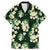 Green Tropical Hawaii Family Matching Mermaid Dress and Hawaiian Shirt Seamless Monstera Plumeria Hawaiian Pattern - Polynesian Pride