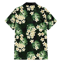 Green Tropical Hawaii Family Matching Puletasi and Hawaiian Shirt Seamless Monstera Plumeria Hawaiian Pattern - Polynesian Pride